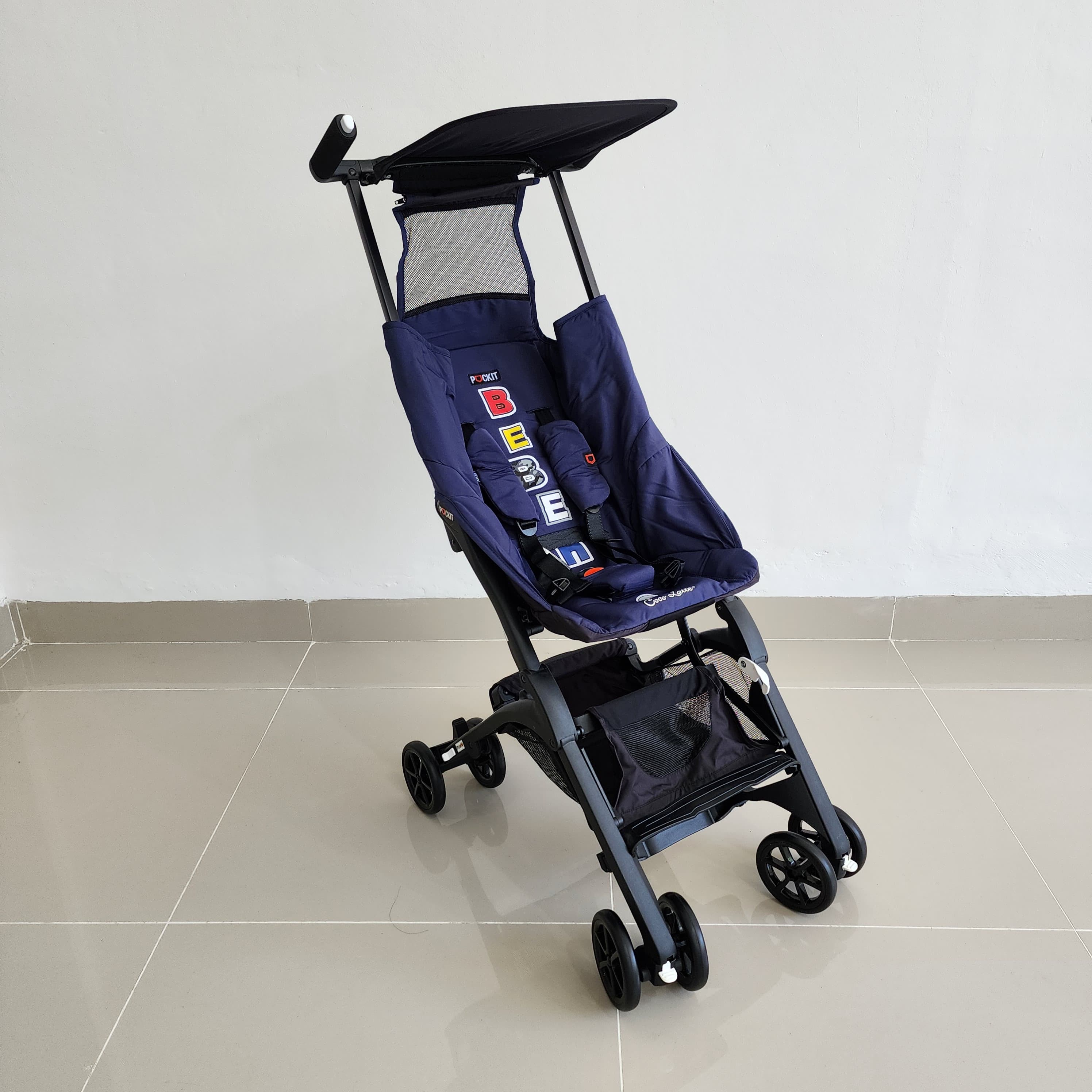 STROLLER POCKIT CL 788 BEBE APES EDITION (BLUE)