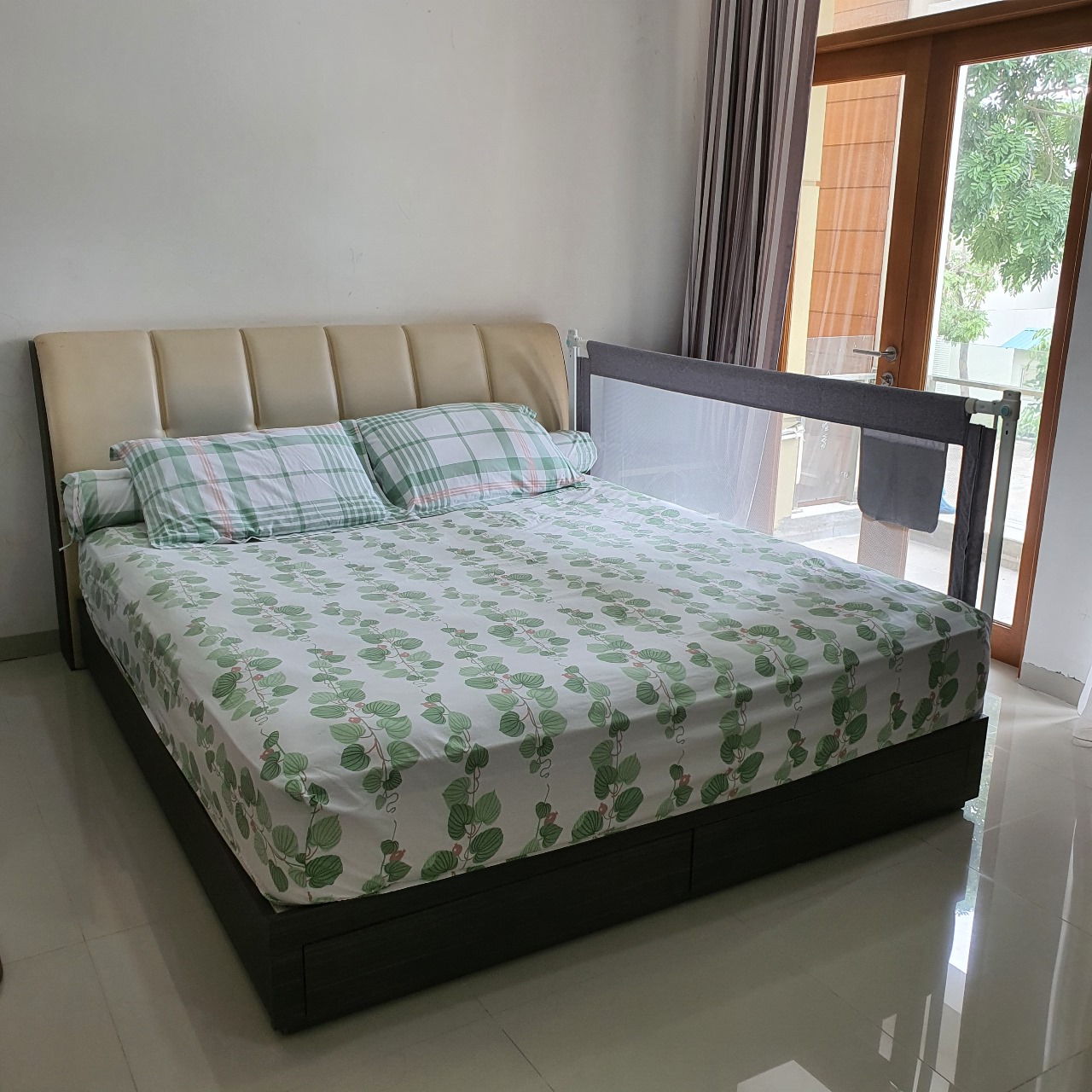 GOL BABY BEDRAIL GREY (PEMBATAS KASUR) 200*103 CM