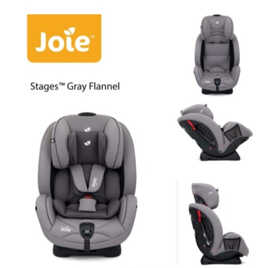 CARSEAT JOIE MEET STAGES (GREY FLANNEL)