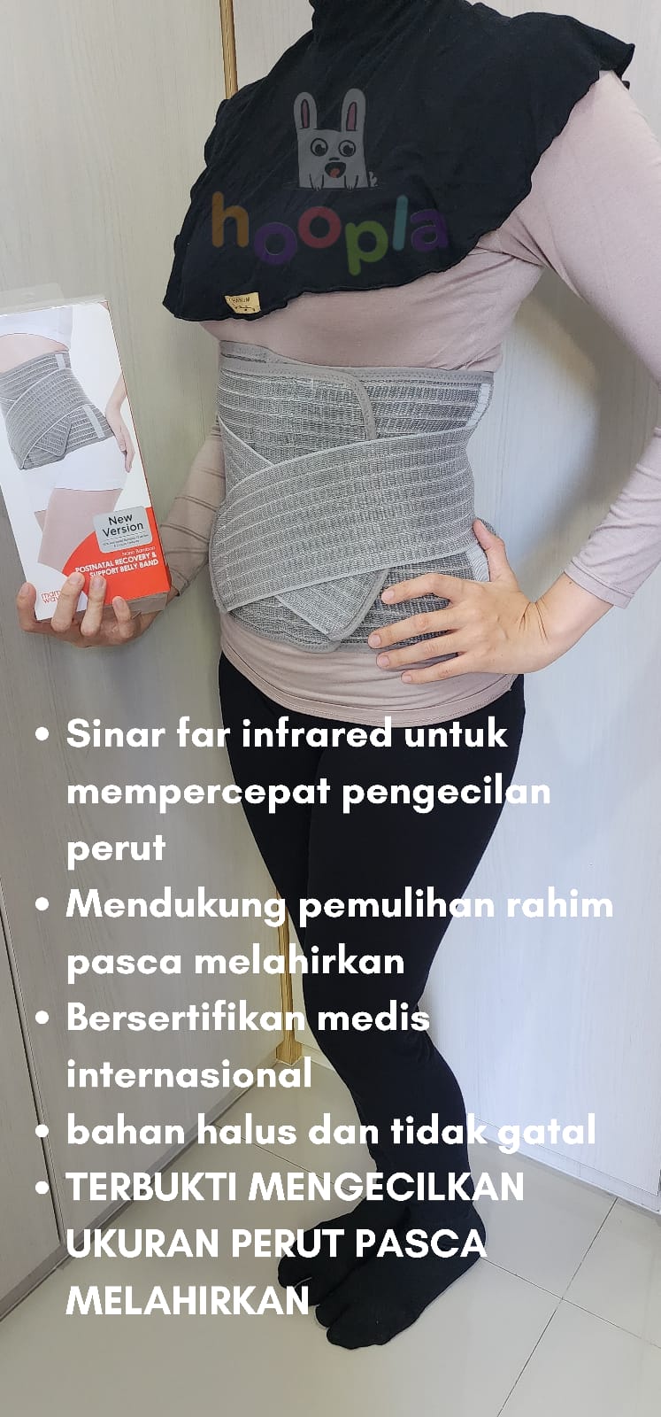 MAMAWAY KORSET PELANGSING PASCA MELAHIRKAN NANO BAMBOO (L-XL)