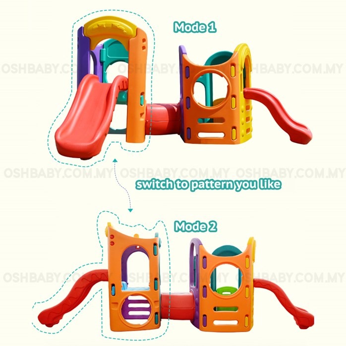 TWIN TOWER DOUBLE SLIDE CASTLE 