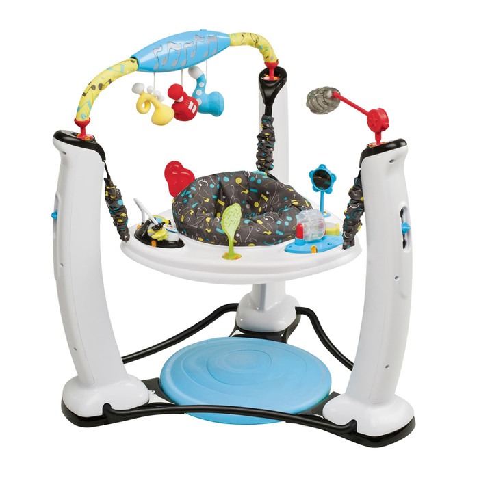 EVENFLO EXERSAUCER JUMP AND LEARN JUMPEROO – JUNGLE QUEST BLACK & WHITE
