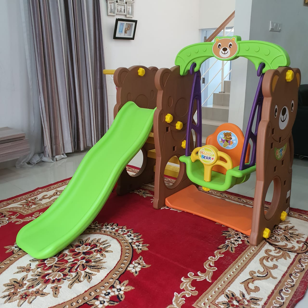 TOBEBE JUMBO BEAR SLIDE AND SWING